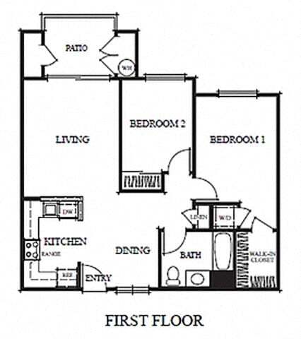 Two Bedroom A 5104 5104 floor plan
